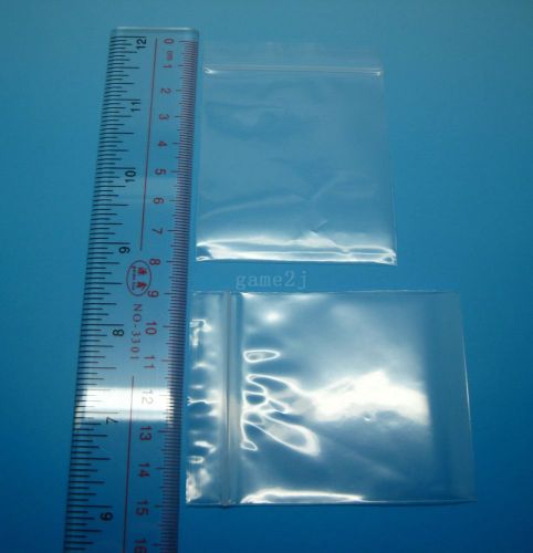100PCS 6x9cm Zipper Reclosable Bag Ziplock Grip Seal Clear Plastic Bag
