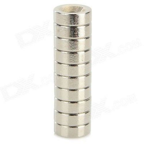10pcs neodymium super strong rare earth round hole 3mm ndfeb magnet n35 d8x3mm-3 for sale