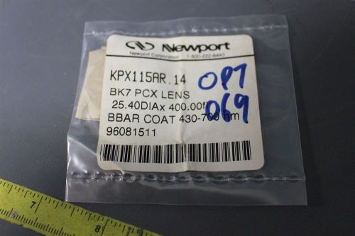 NEW NEWPORT PLANO-CONVEX LENS 430-700nm KPX115AR.14 (S15-T-235A)