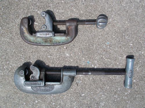 Lot of 2 Rigid No 2 And No 30 Pipe Cutters