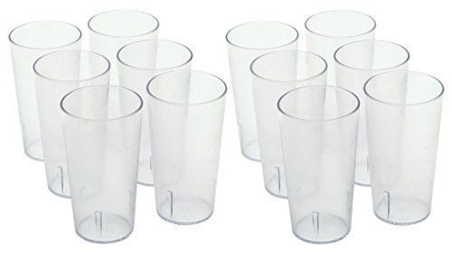 Winco Pebbled Tumblers, 16-Ounce, Clear