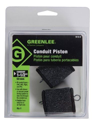 Greenlee 612-2 Piston For 1-1/2&#034; Conduit, 2 Pack