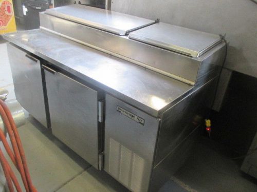 DP67 Beverage Air 2 Door Pizza Prep Table - Refrigerated - Preparation