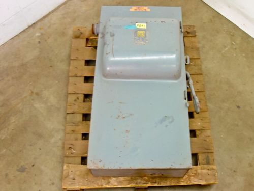 Square D H365 3 Phase Single Throw Fusible Safety Switch *AS-IS* Broken Lug