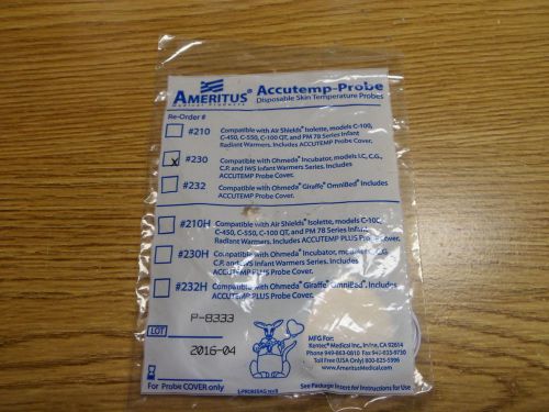 Accutemp-Probe Ohmed Incubator I.C/C.G /C.P/IWS Infant Warmers Disposable Skin