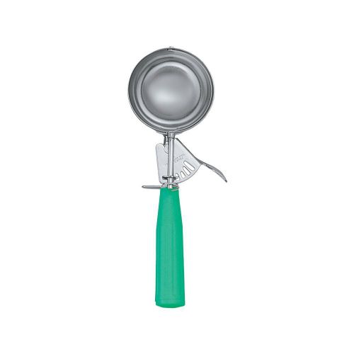Update international dp-12 3.25 oz. green plastic handle disher scoop for sale