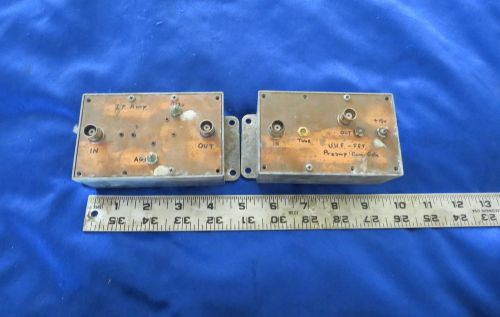 2 VINTAGE READY-MADE PROJECT BOXES IF AMPLIFIER &amp; UHF-FET