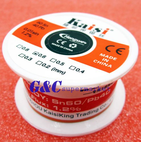 60sn 40pb 0.6mm 50g 1.2% tin lead rosin core solder soldering wire tools m124 for sale