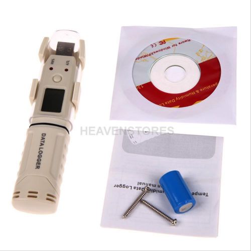 Usb digital temperature humidity meter data logger recorder lcd high accuracy for sale