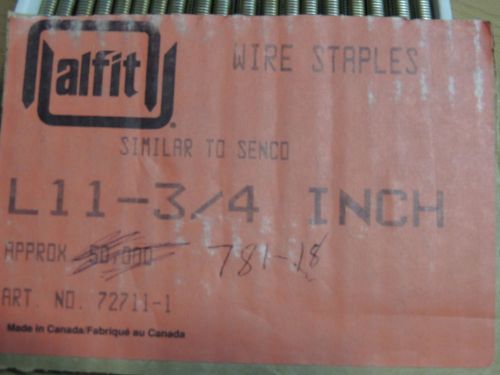 1 Box 5,000 Count alfit Wire Staples~L11~3/4&#034;Similar to Senco Staples