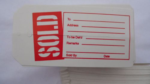 400 High Quality Card Stock Sold Tags. Same Day Shipping.