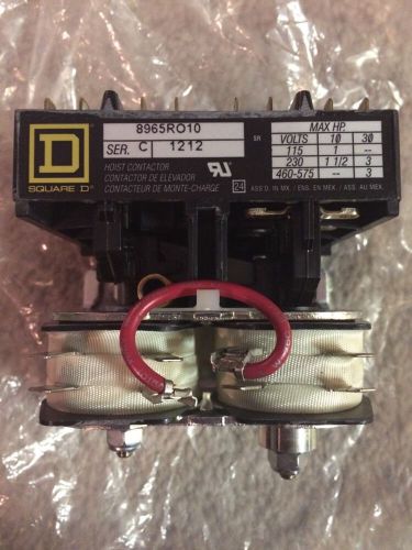 SQUARE D Reversing Hoist Contactor 8965RO10 (120 V COILS) NEW