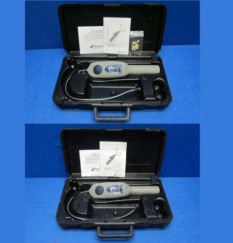 Lot of (2) Inficon TEK-Mate Refrigerant Leak Detector 705-202-G1 with Case