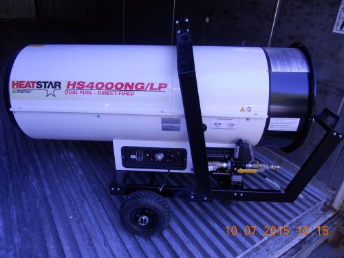 Heatstar HS4000 NG/LP Natural Gas / LPG fired heater. turbo salamander heater