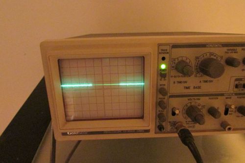 Vintage Goldstar Oscilloscope, Model OS-9060D, 60MHz, Includes Instructions