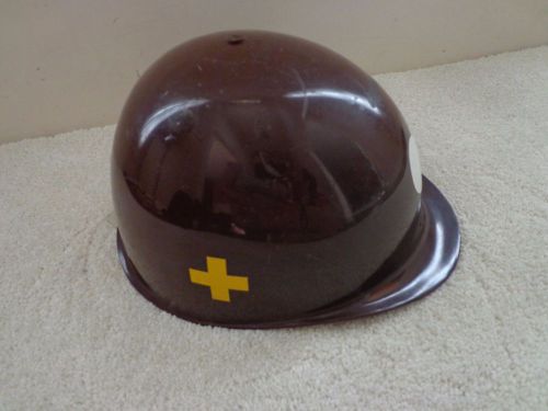 Vintage Brown Hard Hat Helmet Yushin helmet OCTF KEPCO HARD HAT?