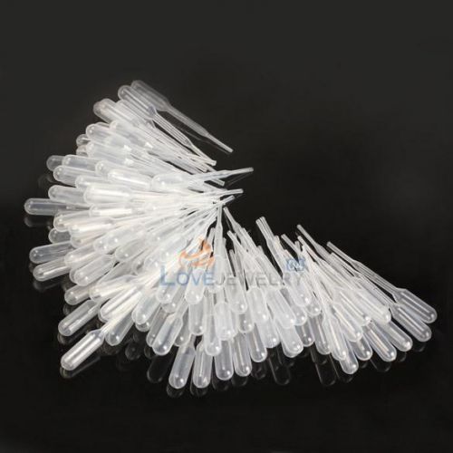 100PCS 0.2ml Graduated Pipettes Dropper Polyethylene for Experiment Medical