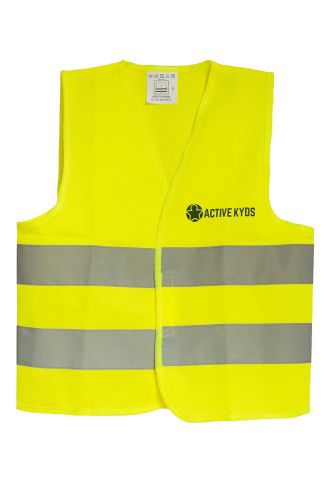 Active kyds high visibility kids safety vest for construction costume biking for sale