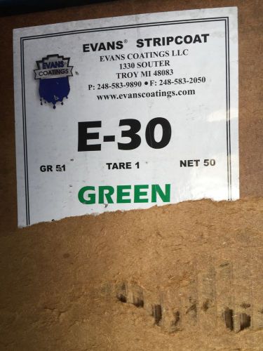 EVANS STRIPCOAT E-30 GREEN PROTECTIVE COATING 200 pounds