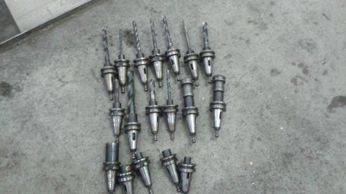 Bt40 morse tapers adapters with drills and other tools seco epb 18pcs for sale