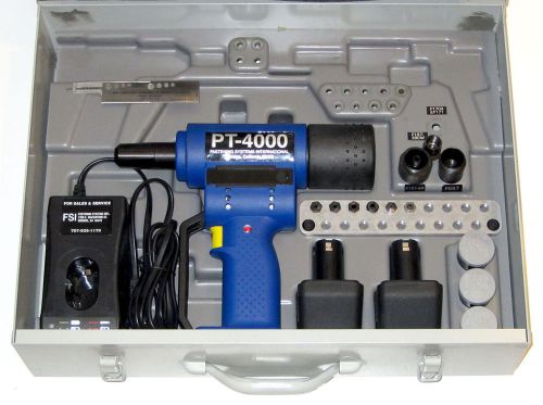 New fsi pt-4000-mil-1 cordless electric rivet gun riveter fastener kit cherrymax for sale