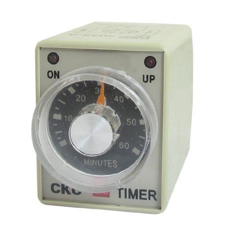 110v ac 60min 0-60m dpdt 8 pin 8p terminals delay timer time relay ah3-3 for sale