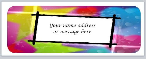 30 Personalized Return Address Labels Abstract Buy 3 get 1 free (bo348)