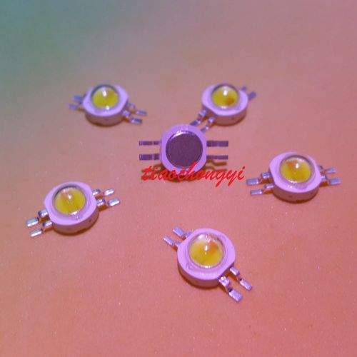 50pcs 2*1W 350mA  High Power 2chip Mixed Color LED Yellow + Cool White led Chip