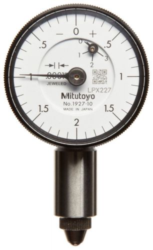 Mitutoyo - 1927B-10 Dial Indicator, #4-48 UNF Thread, 0.375&#034; Stem Dia., Flat