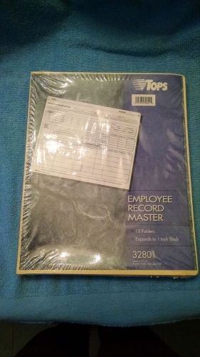 Brand NEW Tops Employee Record Master 15 folders  32801 personnel records