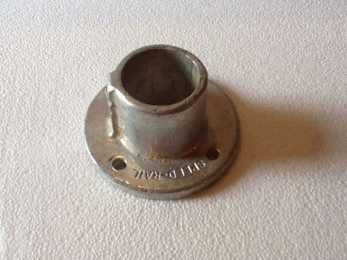 Speed rail alum floor flange railing structural fitting for 1 1/2&#034; nominal pipe for sale