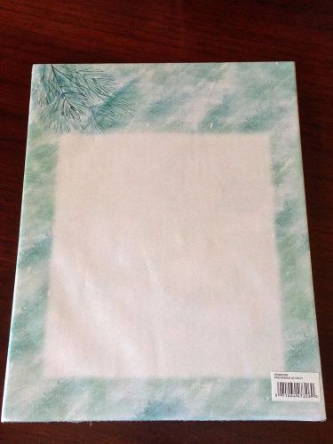 100ct. 8.5&#034;x11&#034; Sheets Geographics Pine Branch Letterhead Acid Free All Printers