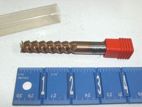 DATA FLUTE 1/2&#034; LONG 3-FLUTE SOLID CARBIDE END MILL