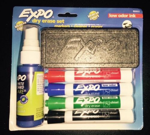 Expo expo dry erase starter set, assorted colors (chisel tip, 4 ct.) for sale