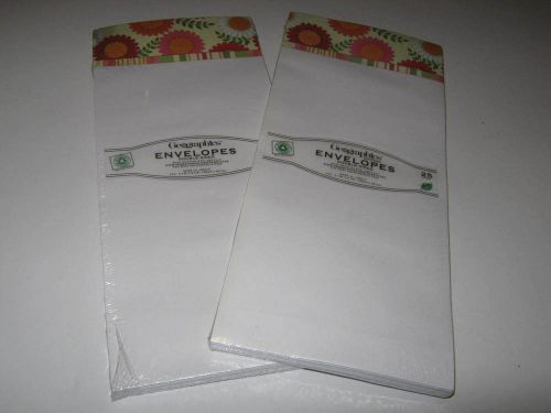 GEOGRAPHICS Gerbera Daisy  ENVELOPES-25 Count-Factory Seal-New