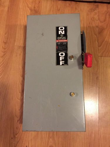 Ge general electric thn3362j heavy duty safety switch disconnect 60 amp 600 v ac for sale