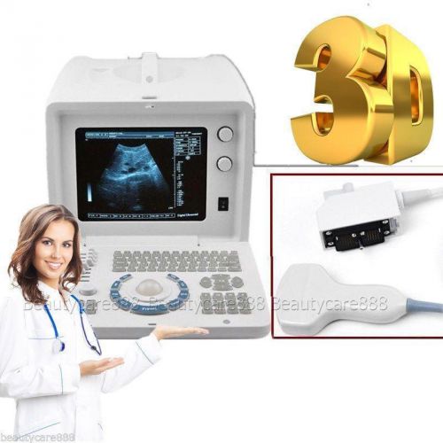 Portable digital ultrasound machine scanner 3.5mhz convex probe+free3d rus-6000d for sale