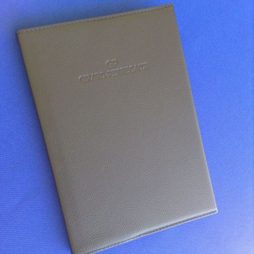 girard-perregaux luxury large navy leather and blue stitches notepad rare 2015
