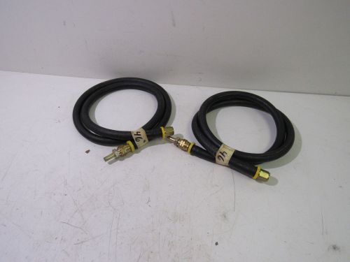 GATES 3/8&#034; 300PSI WP FLAME RESISTANT HYDRAULIC HOSE 46&#034; (LOT OF 2) ***XLNT***