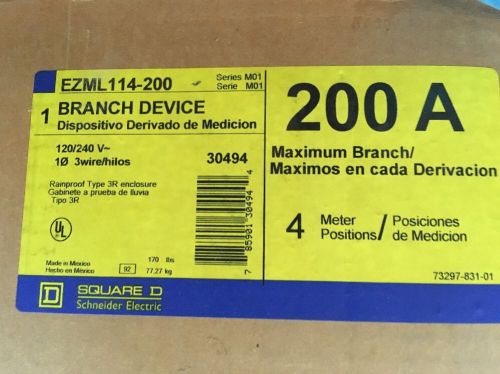 Square D EZML114-200 Branch Device NEW