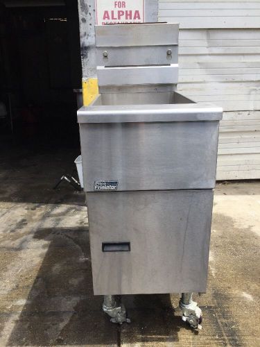 Pitco sg14-s fryer used with casters for sale