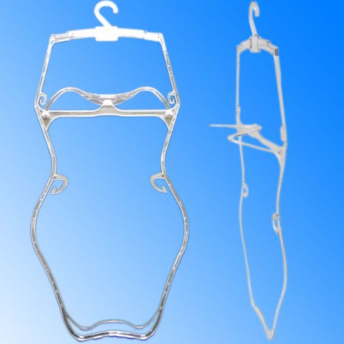 Hg-015 5 pcs clear economy 3 dimensional plastic frame hanger for sale
