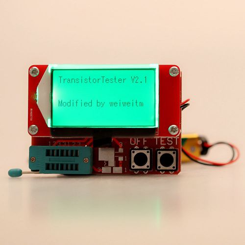 Versatile LCD Digital Transistor Tester Portable ESR LCR Thyristor Diode Meter