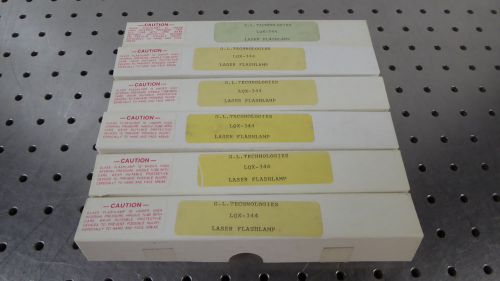 Z128249 (Lot of 6) G.L. Technologies Laser Flash Lamp Model LQX-344 - NIB