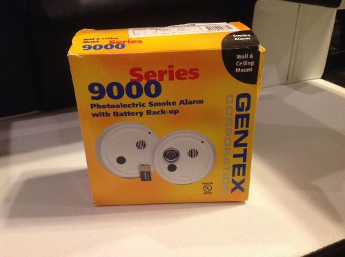 Gentex 9000 series photoelectric smoke alarm with battery back-up - 9120f - new for sale