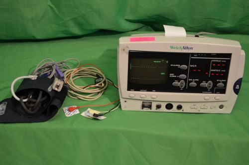 WELCH ALLYN ATLAS 62000 Series Patient Monitor ECG SPO2 NIBP Printer &amp; Accessory