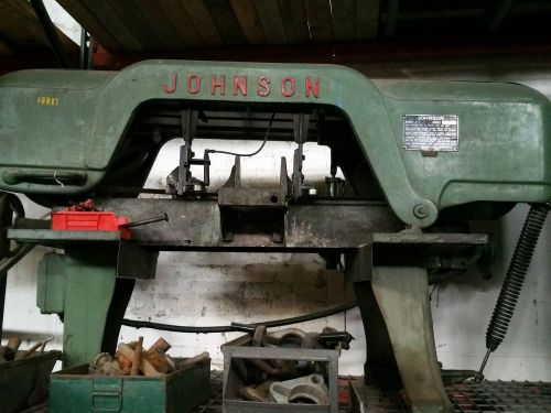 Johnson Model J horizontal metal cutting bandsaw