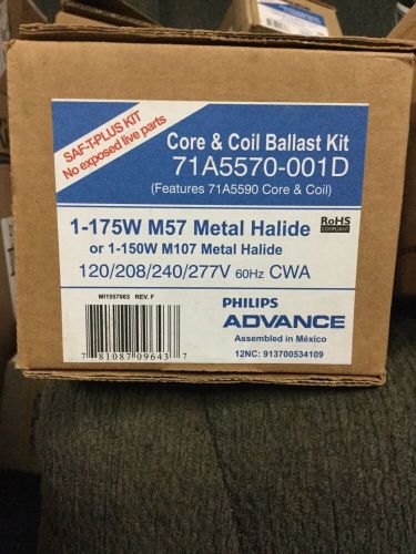 NEW Philips Advance 71A5570-001D Metal Halide Core &amp; Coil Ballast Kit