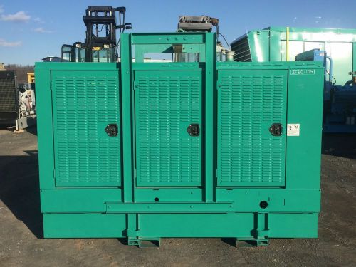 –80 kw cummins generator, selectable, base fuel tank, 12 lead, enclosed, skid... for sale