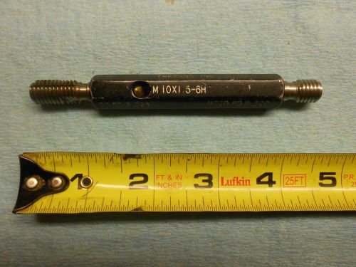 M10 x 1.5 6h metric thread plug gage gauge go no go machinist tooling taperlock for sale